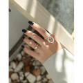 wholesale S925 Sterling Silver Handmade Vintage-inspired Open Adjustable Ring for Women, Korean Version Ins Style-0-3