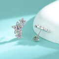 wholesale S925 Sterling Silver Cross-Border Moissanite Star Earrings for Women, High-End Five-Pointed Star Ear Studs Wholesale-0-2