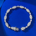 wholesale 925 Silver, Mu Jing Jewelry New Classic Daily Fashion OL Live Broadcast Hit Small Fresh Full Diamond White Bracelet-0-1