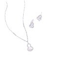 wholesale Pure silver Chinese trendy gourd pearl jewelry set, two-piece set, niche design, lightweight luxury, gift for girlfriend, earrings and necklace accessories-0-4