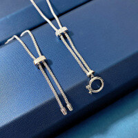 wholesale 925 silver new fashion jewelry versatile chain trendy live-streaming must-have necklace-N211 All-match chain [without pendant]  925 silver