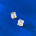 wholesale S925 Sterling Silver 6*8mm Rectangle Pagoda Earrings, Fashion Classic Piece for Cross-Border E-Commerce-0-1