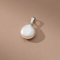 wholesale S925 Sterling Silver Retro-style High-end Baroque Pearl Single Pendant Elegant Necklace Accessory Y00907-0-0
