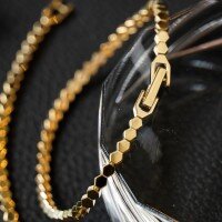 wholesale S925 Sterling Silver Red Elk All-Over Retro Layered Flat Round Bead Bracelet for Women, Elegant Cross-Border Jewelry-BS0157-Gold 925 Silver