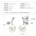 S925 Sterling Silver Light Bulb Freshwater Pearl Earrings-0-20