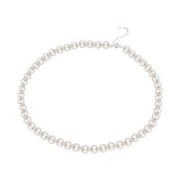 Metal Vintage Two-Layer Pearl Necklace, Women's Elegant Designer Choker-S925 Sterling Silver + Pearl  925 Silver