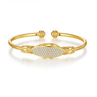 wholesale S925 silver cross-border fashion versatile micro-set bracelet with heart and love knot design, new geometric minimalist women's jewelry-Silver with zircon gold>925 silver