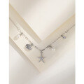 wholesale 925 Sterling Silver Shell Starfish Necklace for Women, Ins, Fresh and Sweet, Diamond-Accented Pearl Elegant Collarbone Chain-0-1
