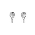 wholesale S925 Silver Earrings Women Korean Style Small Fresh Diamond-Inlaid Tennis Racket Sweet Sporty Cute Ear Accessories G0391-0-4