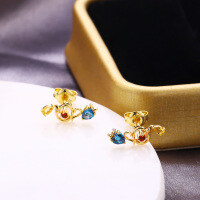 wholesale 925 Sterling Silver Alice in Wonderland Teapot Stud Earrings, Korean Style, Dropshipping for Wholesale-Alice in Wonderland Earrings 925 Silver