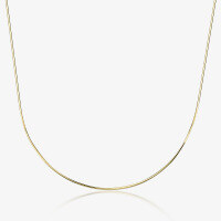 wholesale 925 Sterling Silver Square Snake Bone Chain Plain Chain Necklace Ins Light Luxury High-End European and American Women's Collarbone Chain-Gold>925 silver
