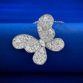 wholesale S925 Silver Butterfly Pendant for Women, Fresh and Sweet Style, Live Streaming Edition, 45+5-0-3
