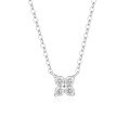 wholesale S925 Sterling Silver Four-leaf Clover And Butterfly Necklace For Women, Minimalist And Elegant Pendant-0-10