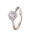 Sterling Silver Moissanite Classic Star Weave Couple's Rings, Engravable, Pair-0-3