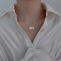 wholesale S925 Sterling Silver Digital Year Solid Silver Necklace for Women Fashion Minimalist Ins Style Niche Korean Version Collarbone Chain Jewelry-0-6