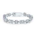 wholesale 925 Silver New 15ct Simulated Full Diamond Bracelet for Women, TrendyIns Style Hot-Selling Jewelry-0-5