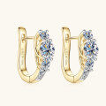 wholesale S925 Sterling Silver Cross-Border Amazon Best-Seller Full Moissanite Earrings,-0-1