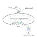 Sterling Silver Bracelet with Round Emerald-Like Gemstone, Vintage Style Clearance with Free Shipping-0-8