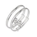 wholesale 999 Sterling Silver Baby Children's Smart and Clever Bracelet with Bells for Newborn Unisex Foot Bangle Kids Jewelry-0-6