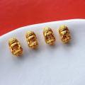 wholesale S925 gold-plated four little Buddha accessories DIY bracelet necklace Buddhist bead chain ornaments spacer beads collectible play accessories-0-3