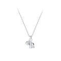 wholesale S925 Sterling Silver Two-Life Flower Bell Minimalist Necklace, Small Design, High-End Personalized Collarbone Chain Gift for Best Friend-0-4