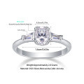 Metal Material Fashion Silver Non-Fading Moissanite Luxury Ring, Custom Processing for Cross-Border Niche Premium Sales-0-16