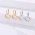 wholesale 925 Sterling Silver Minimalist Geometric Hoop Earrings For Women, Versatile, Unique, Ready To Ship Wholesale-0-2