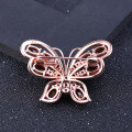 wholesale S925 silver designer-style natural gemstone brooch with butterfly design and classical elegance, featuring genuine garnet-0-2