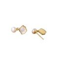 wholesale S925 silver summer Korean-style delicate bead ear studs minimalist fashion elegant personality earrings for women M02228-0-4