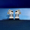 wholesale 925 silver new geometric earrings for women, stylish stud earrings, ins cross-border bestseller-0-0
