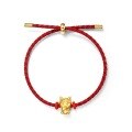 wholesale 925 silver gold-plated trendy New Chinese-style Guochao Feng five-blessing dragon bracelet with lucky bag red rope for wholesale-0-5