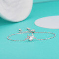 wholesale S925 Sterling Silver Minimalist Stylish Moissanite Deer Head Bracelet for Women, Small Batch Unique Design Cute Hand Jewelry Wholesale-0-0