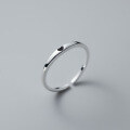 wholesale S925 silver love thin circle ring ins minimalist sweet girly heart-shaped open ring R01374-0-3