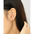 wholesale S925 Sterling Silver Korean Version Ins Style Wavy Freshwater Pearl Ear Clips for Women-0-3