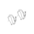 wholesale S925 sterling silver 0018 Korean version ins original niche design minimalist versatile irregular textured earrings for women-0-4