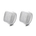 wholesale S925 Sterling Silver Korean Style Minimalist Geometric Square Versatile Creative Fashion Stud Earrings for Women-0-4