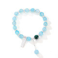 wholesale S925 Sterling Silver Wish Fulfillment Aquamarine Bracelet for Women DIY Beaded Bracelet Malachite Bracelet Ins Style Niche Premium Aesthetic-0-4