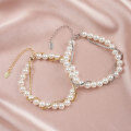 wholesale S925 Sterling Silver Cloud-Pattern Bracelet with Round Mother-of-Pearl Beads and Double-Layer Chain for Wholesale-0-3