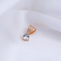 wholesale S925 Sterling Silver Inlaid Natural Teardrop Aquamarine Vintage Pendant, Factory Supply, Summer New Collection-0-1