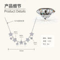 S925 Sterling Silver Butterfly Moissanite Layering Necklace-0-7