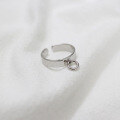 wholesale S925 Korean-style chic minimalist design hollow small circle ring HJZ240-0-1