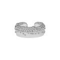wholesale S925 Sterling Silver Korean Version Ins Original Niche Design Textured Irregular Beaded Surface Adjustable Ring for Women-0-5