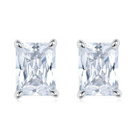 wholesale S925 Sterling Silver Zircon Lady Earrings, Wholesale European and American Style Heart-Shaped Earrings, High-End Elegant Silver Earrings-TLED102 925 silver