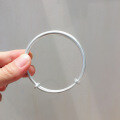 wholesale 999 Silver Solid Push-Pull Matte Vintage Craft Handmade Bracelet for Women, Duan Yin TikTok Viral Bangle-0-2