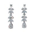 wholesale S925 Sterling Silver Red Moose Eye Drop Dangle Earrings for Women, Unique and Versatile Fashion Internet-Famous Earrings-0-4