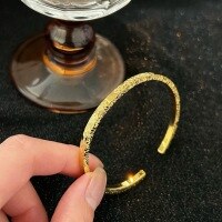 wholesale S925 Sterling Silver Korean Version Chiheng Diamond Grid Bracelet for Women, Small Batch Design, Luxury Fashion Trend Accessory-Diamond lattice bracelet (gold)