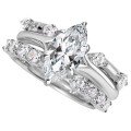 wholesale S925 Silver Classic Six-Prong D Color Moissanite Ring for Women, T-Style Engagement Wedding Ring, Ready-to-Ship Wholesale-0-12