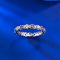 wholesale S925 Silver New Style Zircon White Purple Full Diamond European and American Fashion Wholesale Ring for Women-0-2