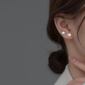 wholesale S925 Sterling Silver Korean Style Small Fresh Shell Star Ear Studs Sweet and Lovely Ins Wind Earrings M02349-0-1