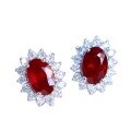 wholesale S925 Sterling Silver Red Elk Full Body Original Niche Personality Stud Earrings, Little Red Book Same Style Earrings, Light Luxury Fashion-0-4